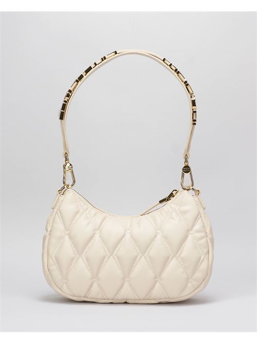 Borsa hobo in tessuto embossed con lettering Elisabetta Franchi ELISABETTA FRANCHI | Borsa | BS63A47E2CI4